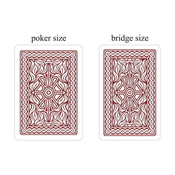 rückseite der spielkarten. dunkelrot - cards rear view vector pattern stock-grafiken, -clipart, -cartoons und -symbole