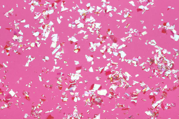 istock Christmas pattern on pink background. Winter concept. Flat lay. 1060775086