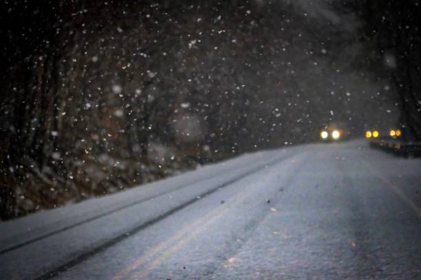 istock Ice and snow on the Road 1060775444