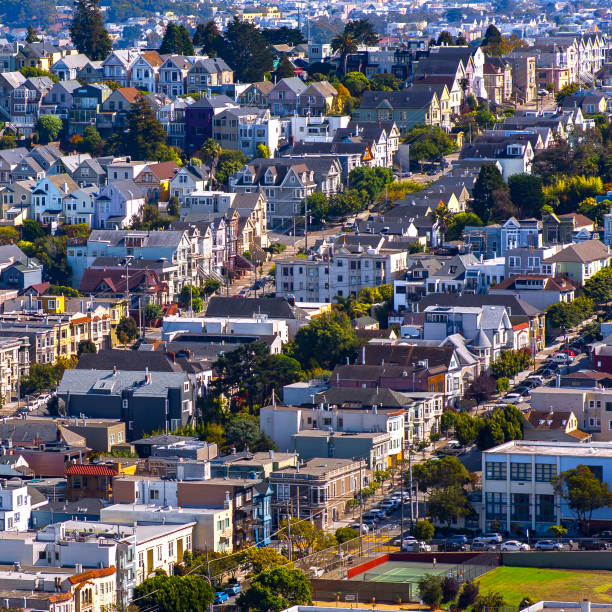 istock Dense residential area in San Francisco California 1060775542