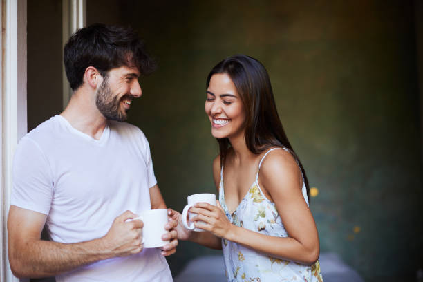 istock Couple sharing morning coffee 1060782150