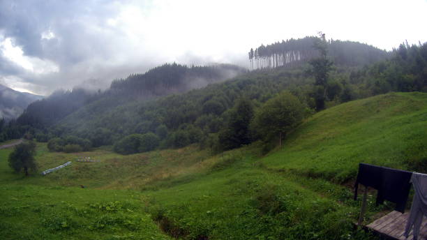 istock Clouds and fog over Carpathian mountains 1060783026