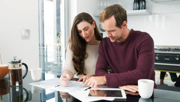 istock Checking to make sure their numbers all add up 1060785962