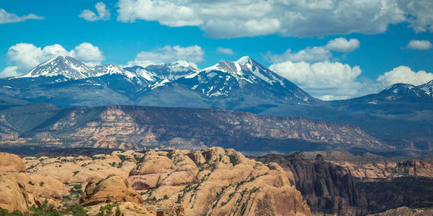 istock Off roading views in Moab with La Sal Mountains 1060788472
