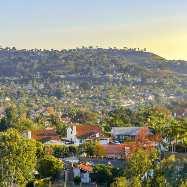 istock Residential homes on rolling hills in San Clemente 1060788562