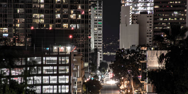 istock San Diego downtown with buildings at night 1060788662