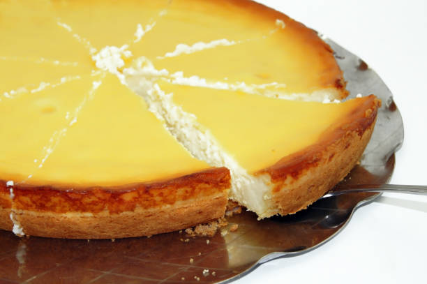 istock Cheesecake on the plate exposed on white background 1060791910