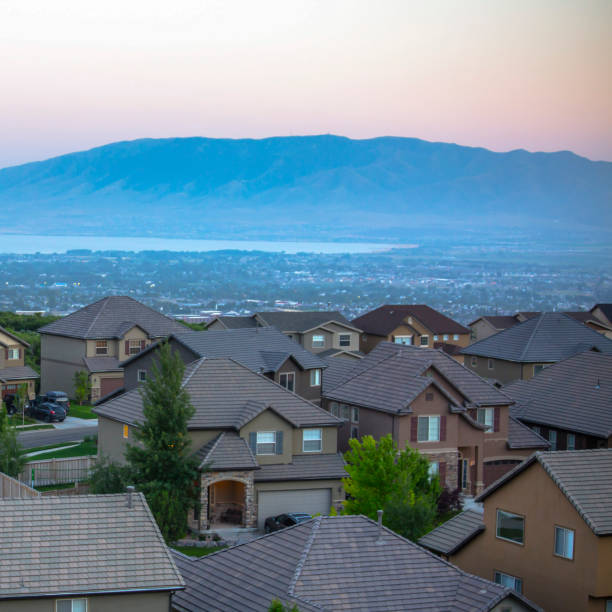 istock Utah Valley and mountain views from hillside homes 1060793858