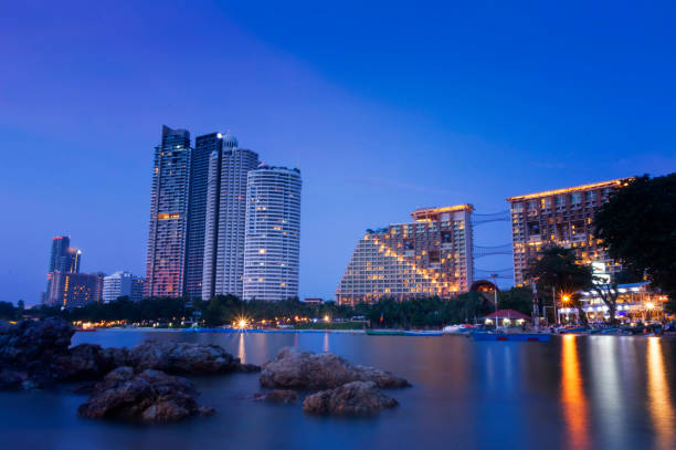 istock Pattaya City beach and Sea in Twilight. 1060794372