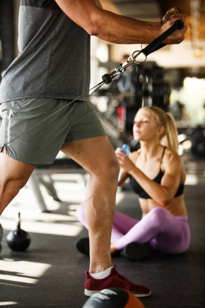 istock Resistance training at the gym 1060797132