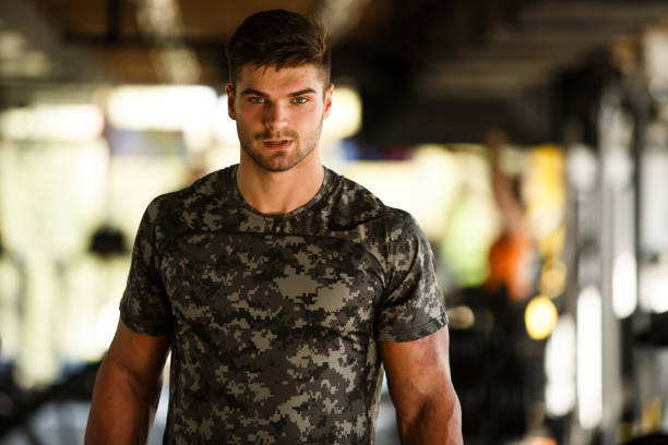 istock Portrait of young athletic man 1060800450