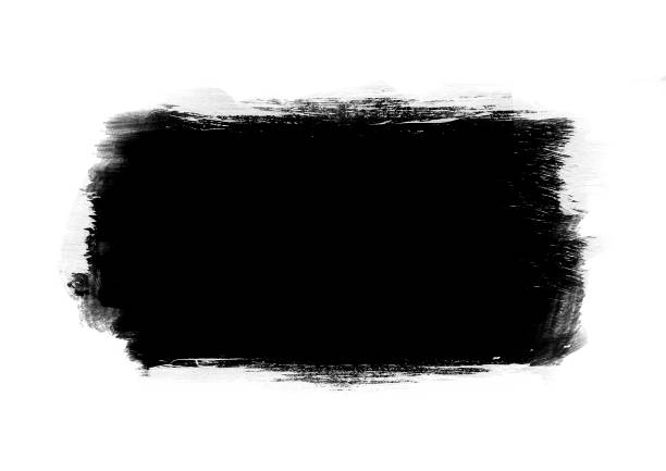 istock Black color graphic patches graphic brush strokes design effect element for background 1060802972