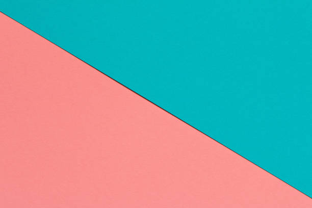 istock Pink blue background texture colored paper. Trendy colors for design. Abstract geometric background 1060809380