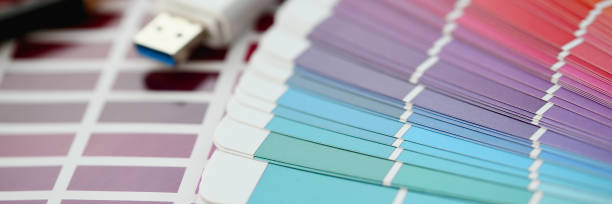 istock Color print of pantone statistics offset 1060814036