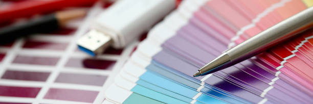 istock Color print of pantone statistics offset 1060814044