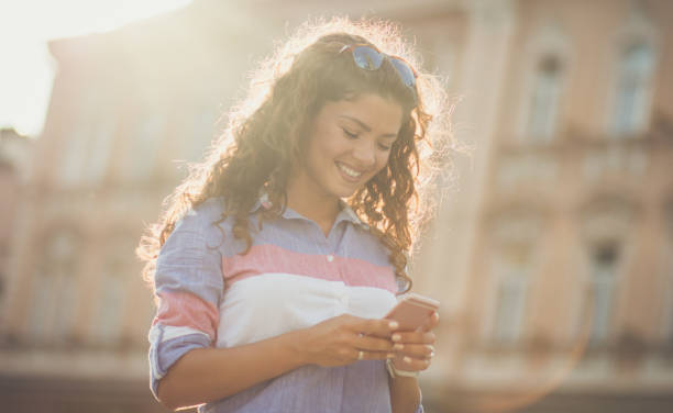 istock Checking my roam the city app. 1060814488