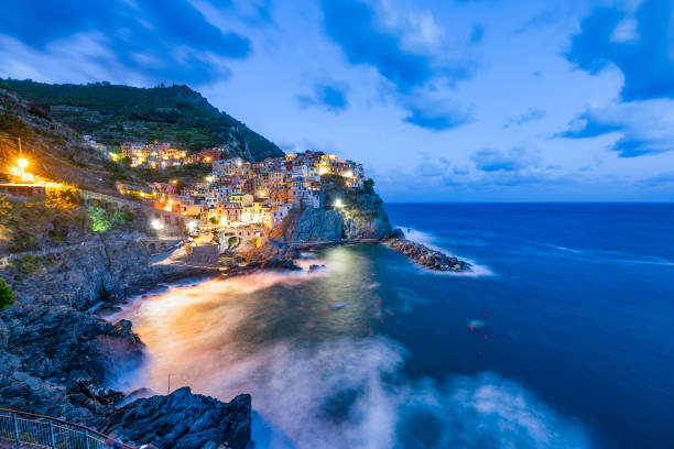 istock Nightscape of Manarola, Italy 1060817160