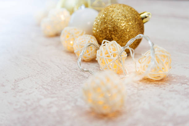 istock christmas decoration over lights background 1060819450
