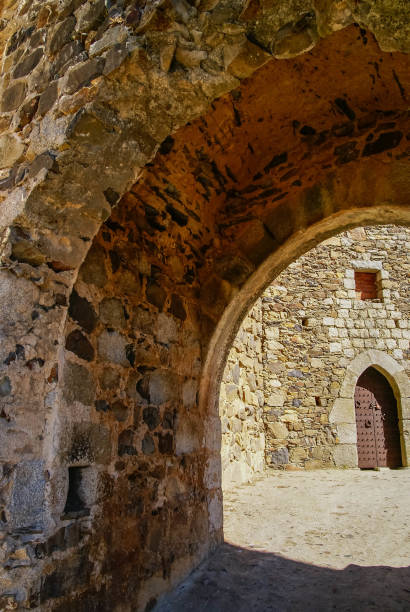 istock Ruins of old castle in Monleon in Spain 1060820682