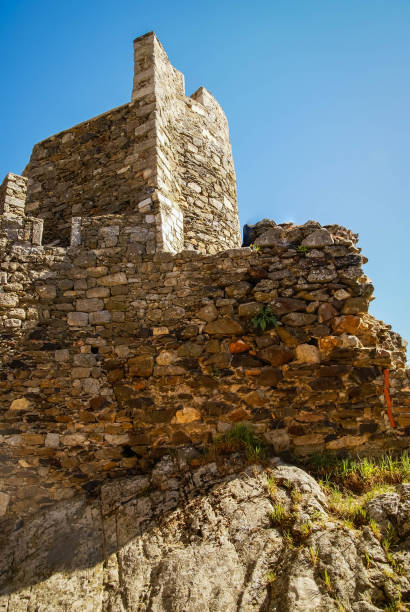 istock Ruins of old castle in Monleon in Spain 1060820992