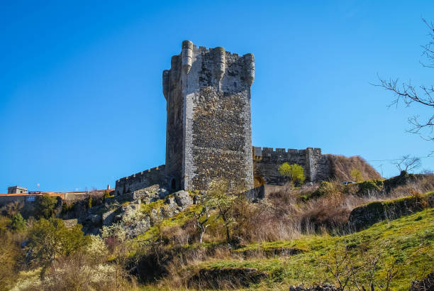 istock Ruins of old castle in Monleon in Spain 1060821180