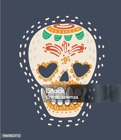 istock Mexican sugar skull (calavera) 1060823112