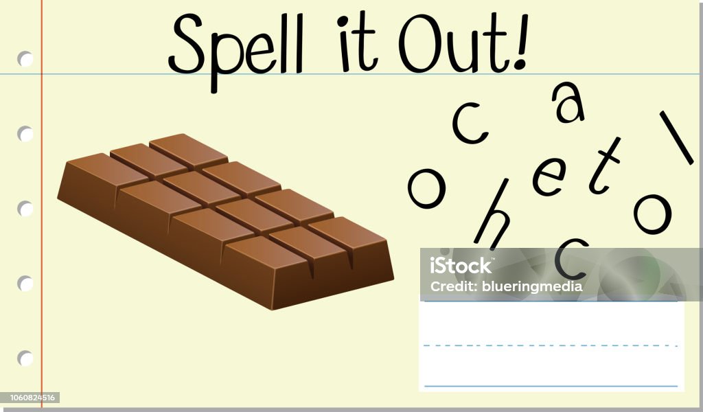 Spell English Word Chocolate Stock Illustration - Download Image Now -  Alphabet, Art, Cartoon - iStock