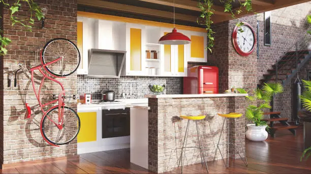 Photo of Loft kitchen concept