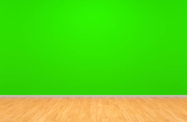istock Green blank wall of a room 1060826736