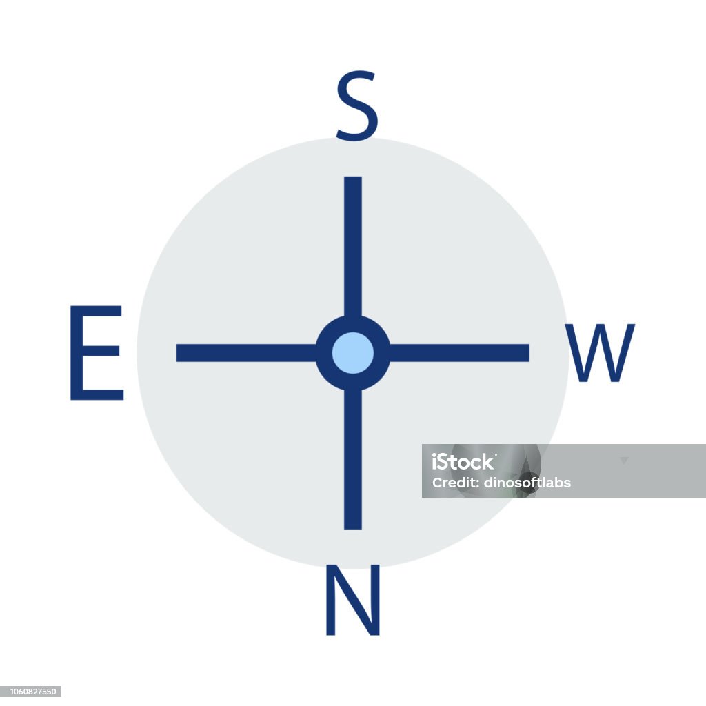 Direction Copus Compass Direction Navigation Stock Illustration - Download Image Now ...
