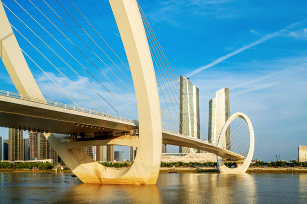 istock Modern bridge located in Nanjing, China 1060838110