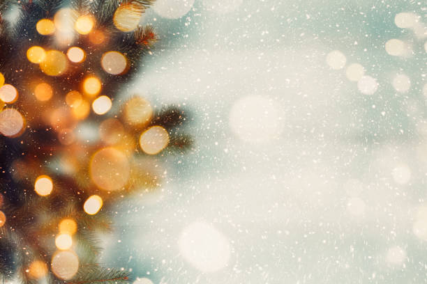 composición abstracta de navidad - christmas lights fotografías e imágenes de stock