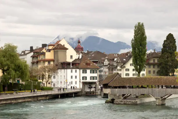 Lucern midtown, a typical Swiss City