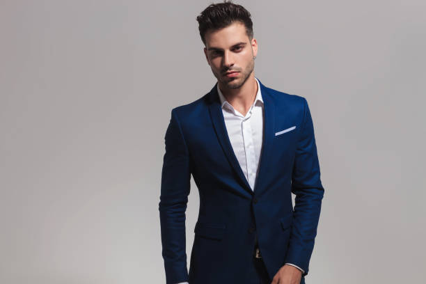 istock portrait of a young handsome elegant man standing 1060842852
