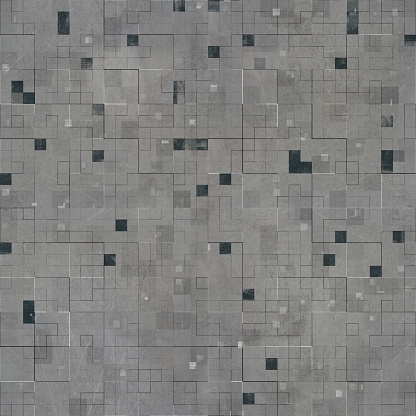 Sci-fi tileable seamless texture. Abstract science fiction technology background. Computer graphics