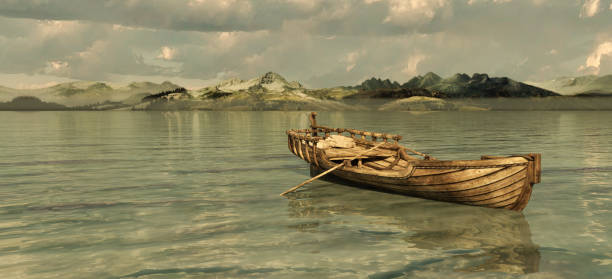 istock Rowboat in a lake 1060855420