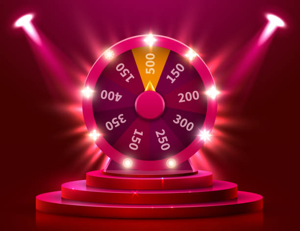 wheel of fortune. gamble chance freizeit. bunte glücksspiel rad. jackpot preis konzept hintergrund. - roulette roulette wheel casino wheel stock-grafiken, -clipart, -cartoons und -symbole