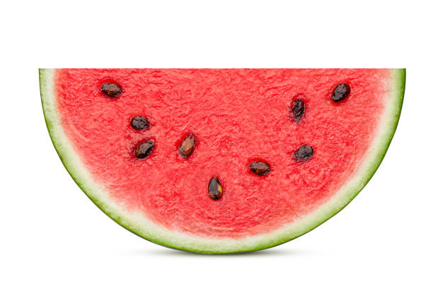 istock watermelon isolated on white background, clipping path, full depth of field 1060857976