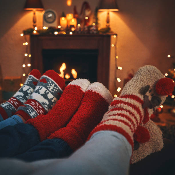 istock Cute Little Kids in Christmas Socks 1060858014