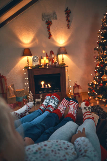istock Cute Little Kids in Christmas Socks 1060858026
