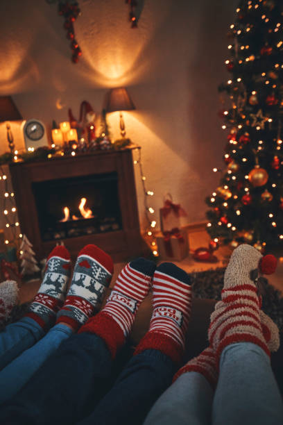 istock Cute Little Kids in Christmas Socks 1060858078