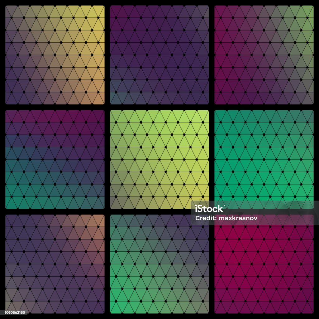 Triangle Pattern Layers Triangle Pattern Set Stock Illustration - Download Image Now - Abstract ...