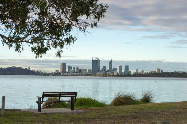 istock Landscape of Perth city after sunset 1060863992