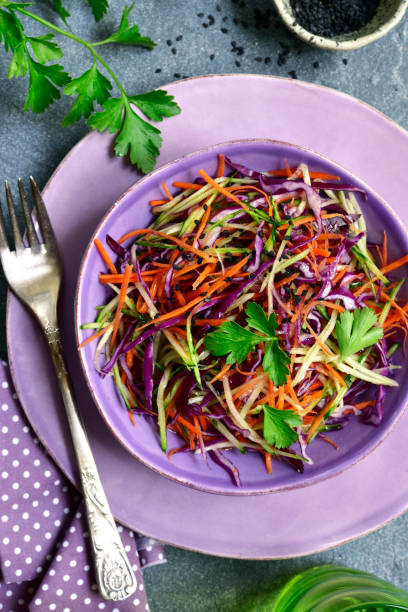 istock Red cabbage salad cole slaw 1060864948