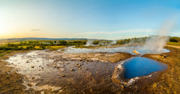 istock A landscape with Geysir, Iceland 1060866650