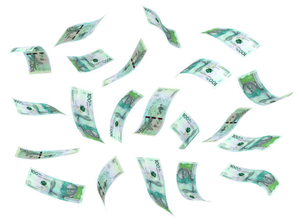 istock Flying Colombian Pesos 1060866670