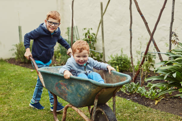 istock Playing around in the garden 1060867368