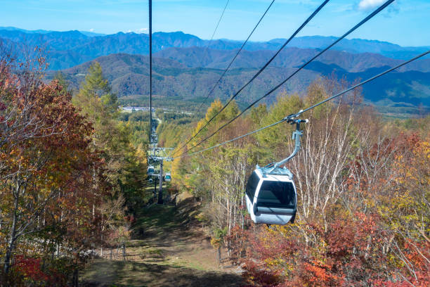 istock A cable car that moves with a tourist 1060869746