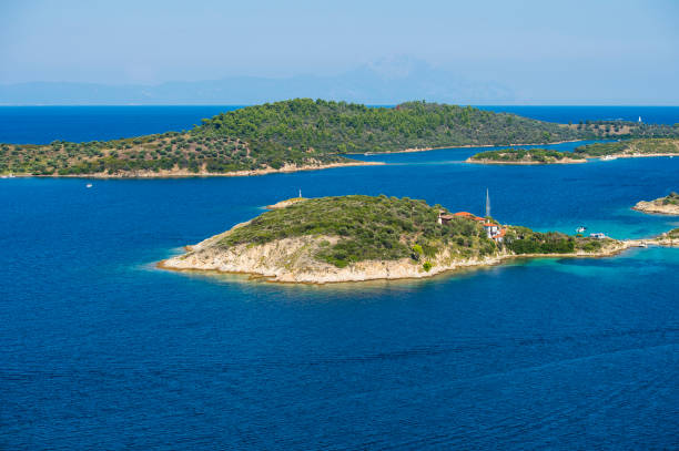 istock Aerial view on sithonian islands, Greece 1060880070