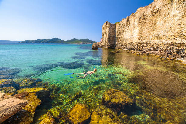 istock snorkeling bikini woman 1060880234